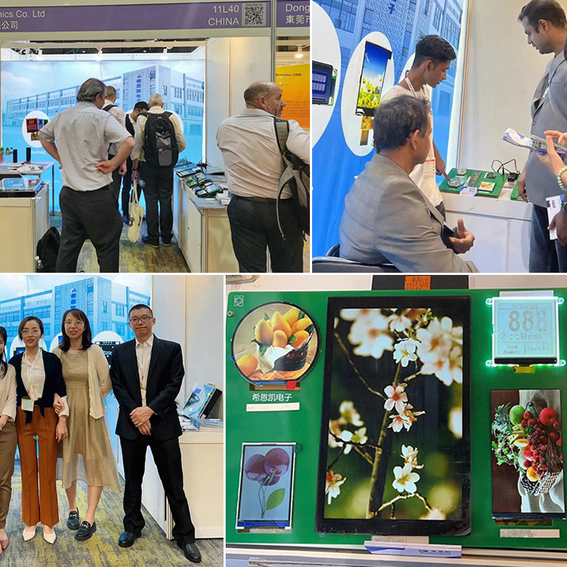 EDL Electronics showcases small and medium-sized display screens at the Hong Kong Global Resources Electronic Components Exhibition